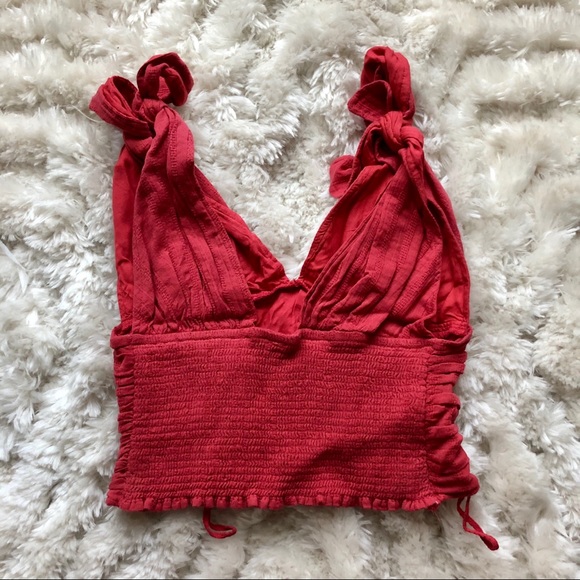 Free People tie shoulder top - Picture 2 of 3